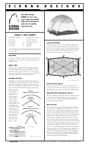 Manual Sierra Designs Nomad 5.1 Tent