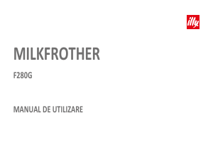 Manual illy F280G Aparat pentru spuma de lapte