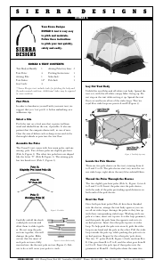 Manual Sierra Designs Nomad 6 Tent