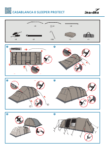 説明書 Skandika Casablanca 8 Sleeper Protect テント