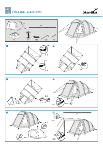 كتيب Skandika Folldall 4 Air-Rise خيمة