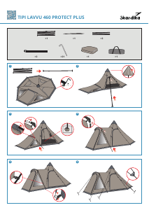 Manuale Skandika Tipi Lavvu 460 Protect Plus Tenda