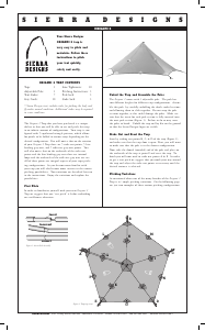 Manual Sierra Designs Origami 2 Tent