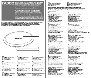 Manual Rapoo XC105 Wireless Charger