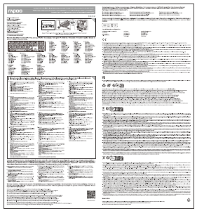 Εγχειρίδιο Rapoo E8020M Πληκτρολόγιο