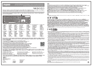 Manual Rapoo NK8020 Keyboard