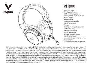 Manual Rapoo VH800 Auscultador com microfone