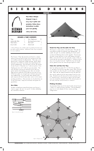 Manual Sierra Designs Origami 4 Tent