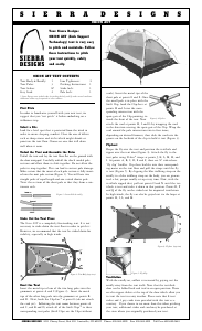 Handleiding Sierra Designs Orion AST Tent