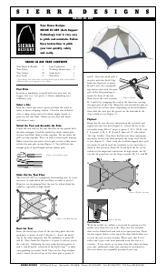 Handleiding Sierra Designs Orion III AST Tent