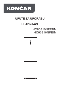 Handleiding Končar HC60310NFEBM Koel-vries combinatie