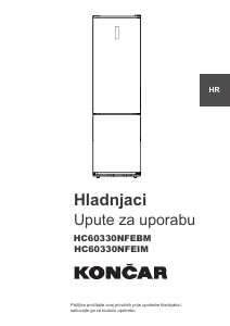 Handleiding Končar HC60330NFEIM Koel-vries combinatie