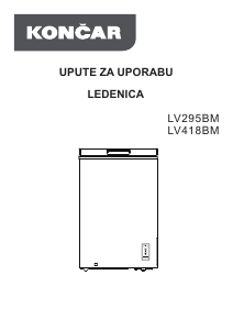 Manual Končar LV295BM Freezer