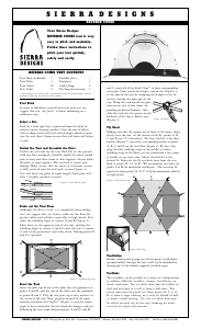 Handleiding Sierra Designs Reverse Combi Tent