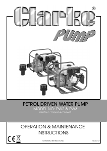 Manual Clarke PW 2 Water Pump