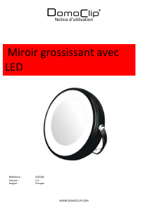 Mode d’emploi DomoClip DOS100 Miroir