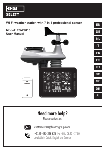 Handleiding EMOS ESW9010 Weerstation