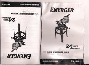 Mode d’emploi Energer M1YL-210C-U Scie à onglet