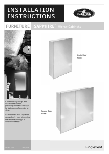 Manual Englefield Sapphire Single Mirror Cabinet