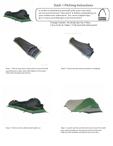Manual Sierra Designs Stash 1 Tent