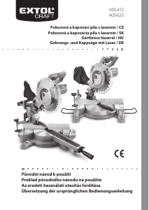 Návod Extol 405425 Pokosová píla