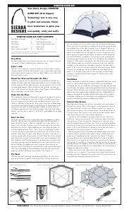 Handleiding Sierra Designs Stretch Dome AST Tent