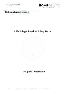Bedienungsanleitung Home Deluxe SILA Spiegel