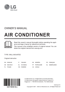 Handleiding LG HC09RK Airconditioner