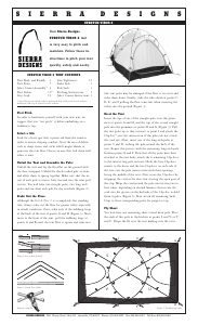 Manual Sierra Designs Stretch Tiros 2 Tent