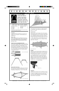 Handleiding Sierra Designs Ultra Light Year CD Tent