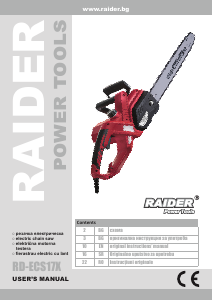 Handleiding Raider RD-ECS17X Kettingzaag