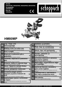 Használati útmutató Scheppach HM80MP Gérfűrész