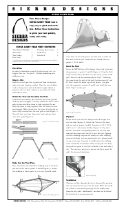 Manual Sierra Designs Ultra Light Year Tent