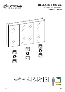 Manual Lotosan Bella 80 Dulap cu oglinzi