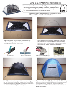 Manual Sierra Designs Zeta 2 Tent