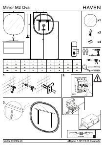 Bedienungsanleitung Haven M2 Oval Spiegel