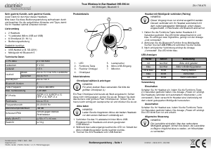 Bedienungsanleitung Auvisio ZX-1705-675 IHS-590.bt Headset