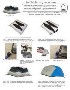 Manual Sierra Designs Zia 2 Tent