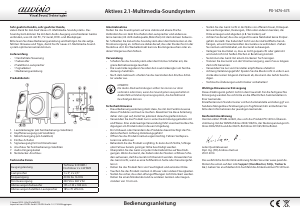 Bedienungsanleitung Auvisio PX-1474-675 Heimkinosystem