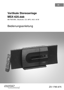 Bedienungsanleitung Auvisio ZX-1785-675 MSX-620.dab Stereoanlage