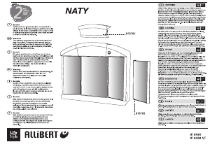 Handleiding Allibert Naty Spiegelkast