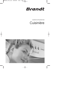 Mode d’emploi Brandt KG552WE1 Cuisinière