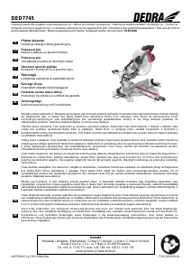 Návod Dedra DED7745 Pokosová píla