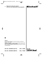 Manual Einhell BT-SM 2534 Dual Serra de esquadria