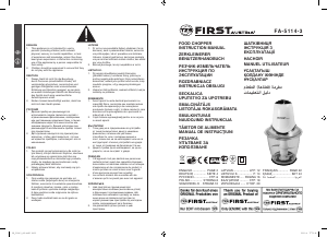 Handleiding First Austria FA-5114-3 Hakmolen