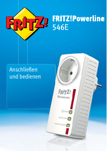 Bedienungsanleitung Fritz! Fritz!Powerline 546E Powerline adapter