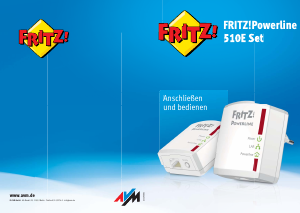 Bedienungsanleitung Fritz! Fritz!Powerline 510E Set Powerline adapter