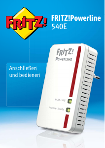 Bedienungsanleitung Fritz! Fritz!Powerline 540E Powerline adapter