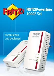 Bedienungsanleitung Fritz! Fritz!Powerline 1000E Set Powerline adapter
