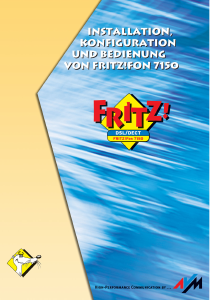 Bedienungsanleitung Fritz! Fritz!Fon 7150 Schnurlose telefon